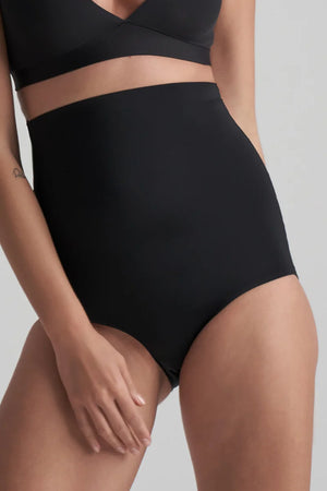 ByeBra - Invisible Shapewear Light Support Invisible High Waist Brief Black