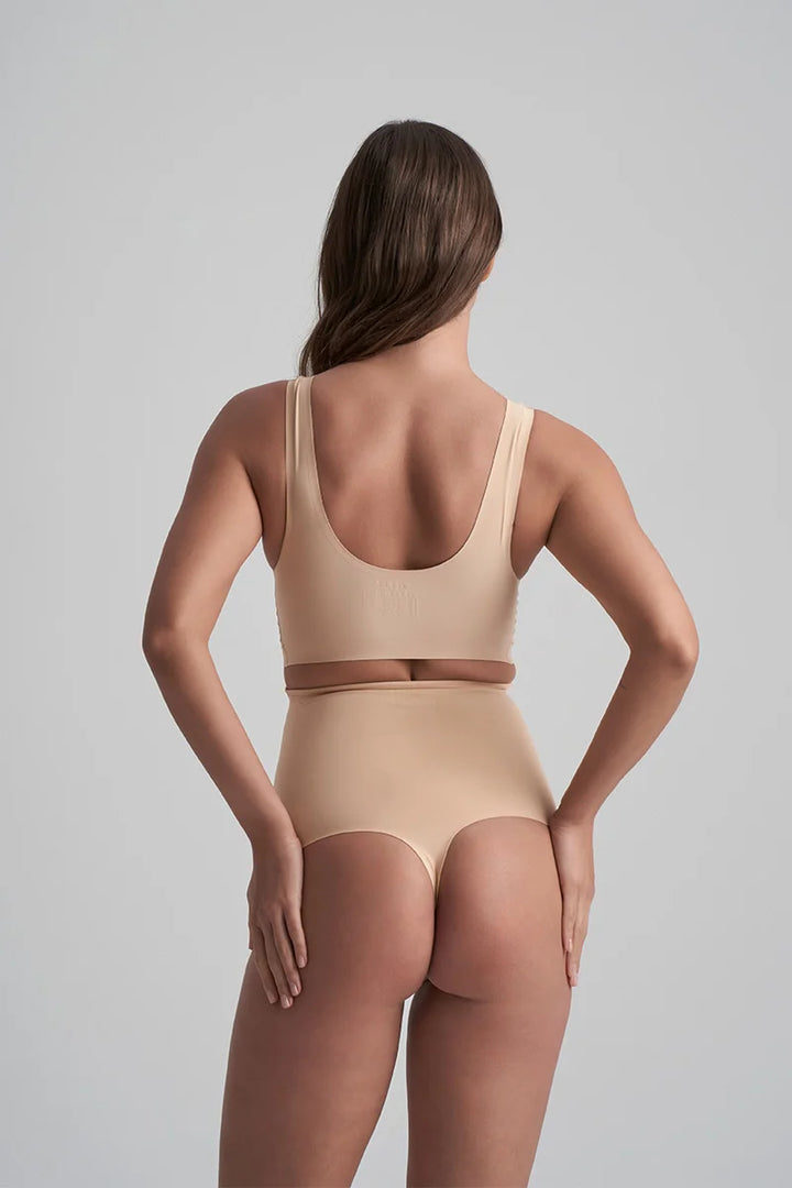 ByeBra - Invisible Shapewear Light Support Invisible High Waist Thong Beige