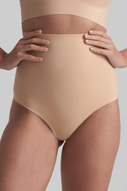 ByeBra - Invisible Shapewear Light Support Invisible High Waist Thong Beige