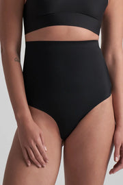 ByeBra - Invisible Shapewear Light Support Invisible High Waist Thong Black