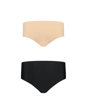 ByeBra - Bum Lifts & Underwear 2- Pack Invisible Hipster Beige & Black