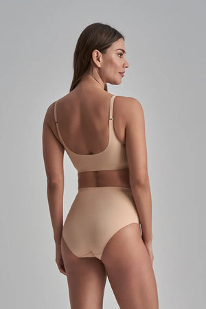 ByeBra - Invisible Shapewear Light Support Invisible Mid Waist Brief Beige