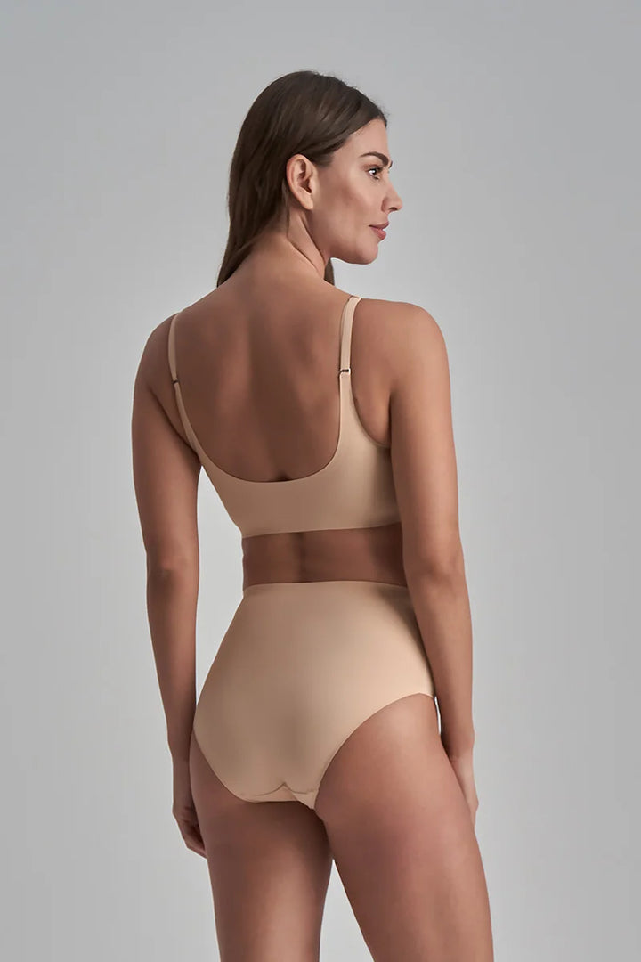 ByeBra - Invisible Shapewear Light Support Invisible Mid Waist Brief Beige
