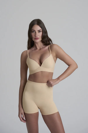 ByeBra - Invisible Shapewear Light Support Invisible Mid Waist Short Beige