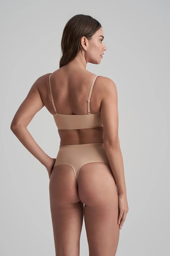 ByeBra - Invisible Shapewear Light Support Invisible Mid Waist Thong Beige