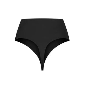ByeBra - Invisible Shapewear Light Support Invisible Mid Waist Thong Black