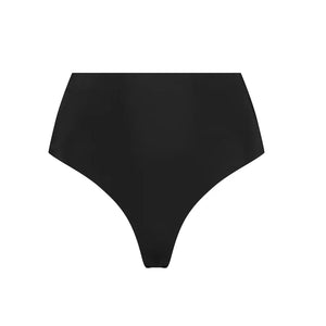 ByeBra - Invisible Shapewear Light Support Invisible Mid Waist Thong Black