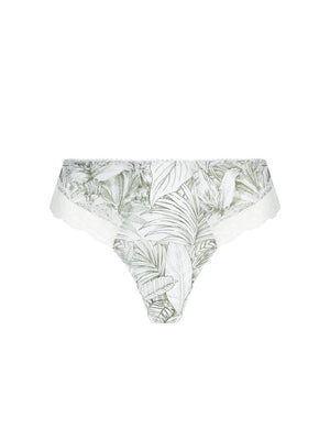 Antigel by Lise Charmel - Echappee Green Thong Toile Green