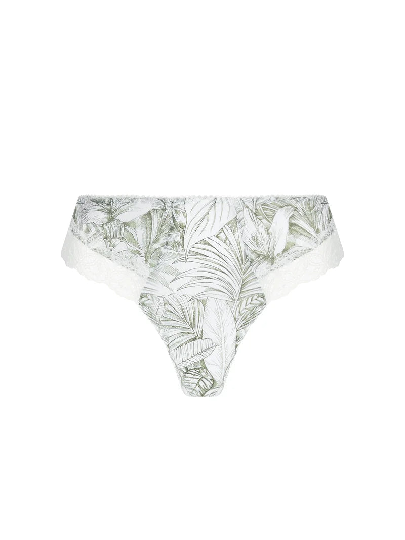 Antigel by Lise Charmel - Echappee Green Thong Toile Green