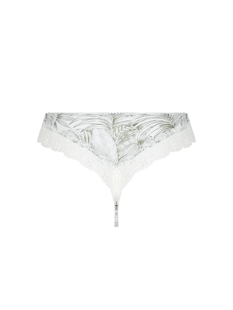 Antigel by Lise Charmel - Echappee Green Thong Toile Green