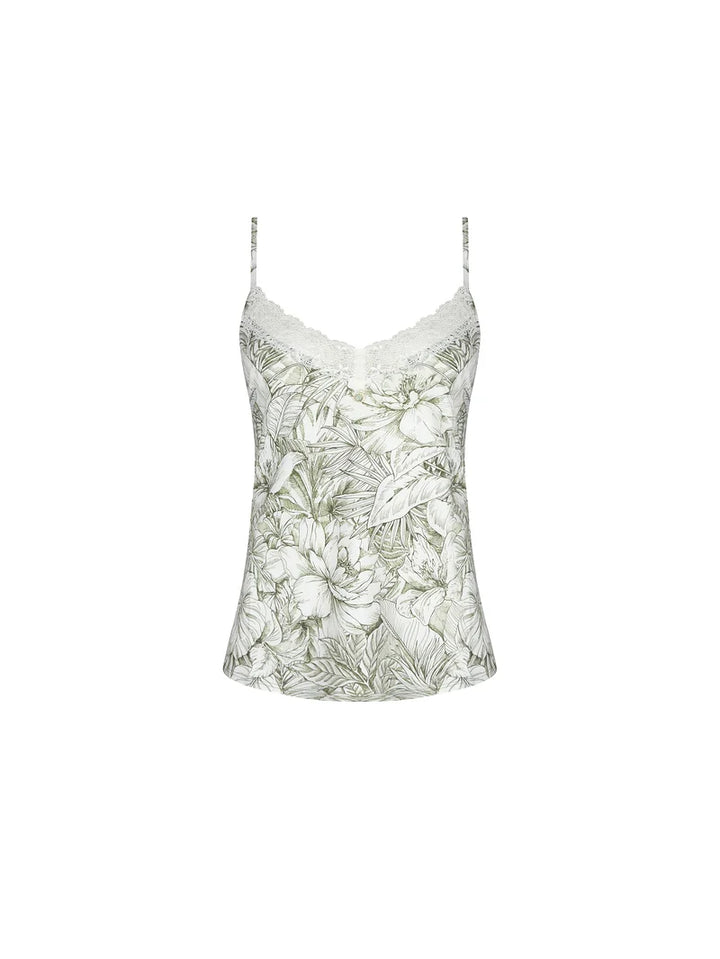 Antigel by Lise Charmel - Echappee Green Camisole Toile Green