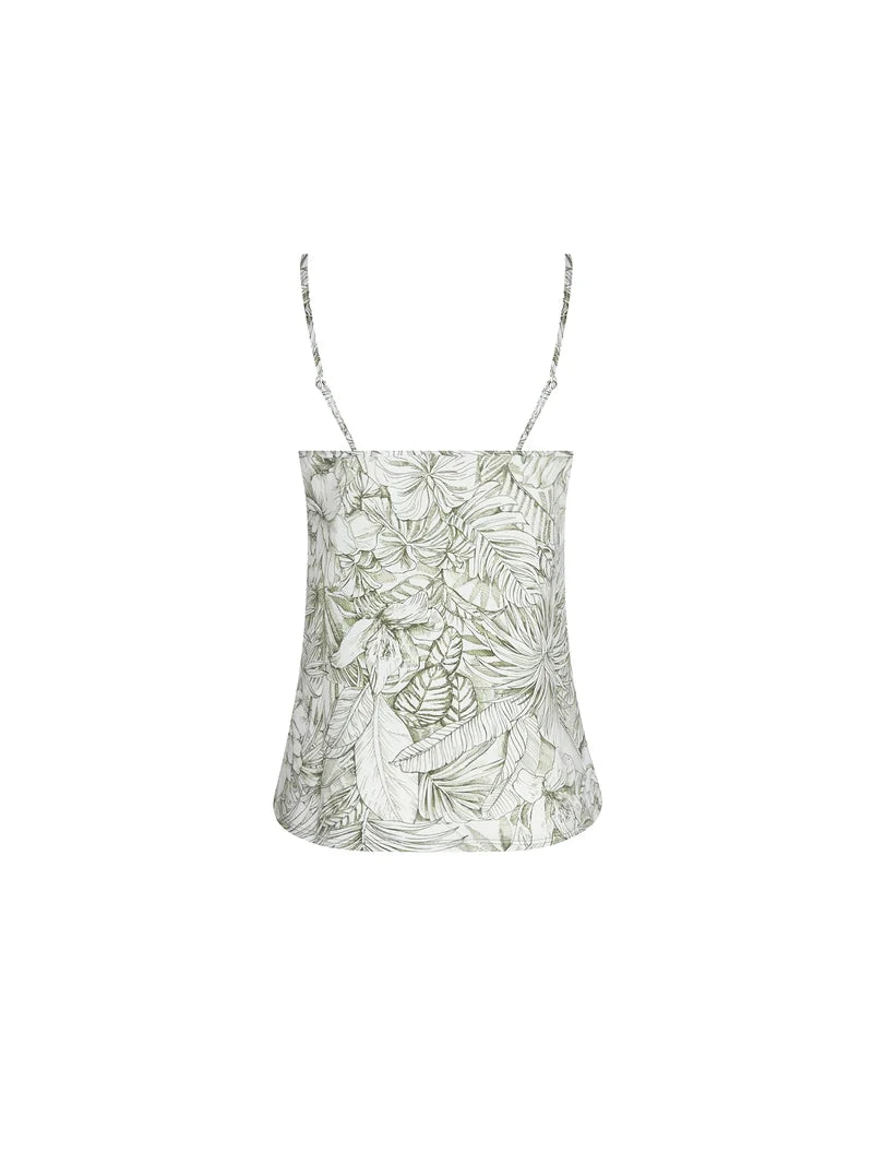 Antigel by Lise Charmel - Echappee Green Camisole Toile Green