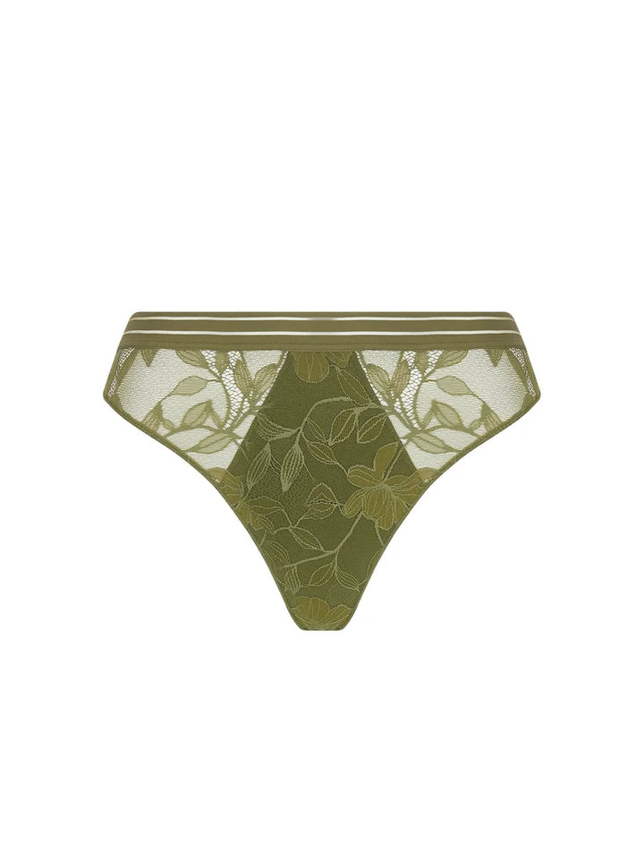 Antigel by Lise Charmel - Dentelle Rebelle Thong Vert Mousse