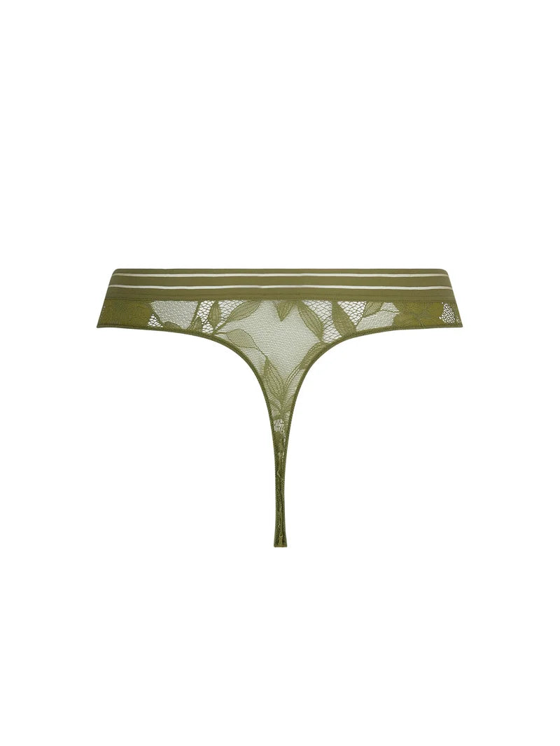 Antigel by Lise Charmel - Dentelle Rebelle Thong Vert Mousse