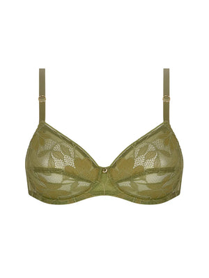 Antigel by Lise Charmel - Dentelle Rebelle Full Cup Bra Vert Mousse