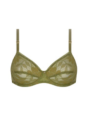Antigel by Lise Charmel - Dentelle Rebelle Full Cup Bra Vert Mousse