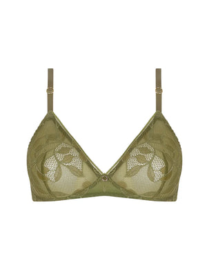 Antigel by Lise Charmel - Dentelle Rebelle Wireless Triangle Bra Vert Mousse