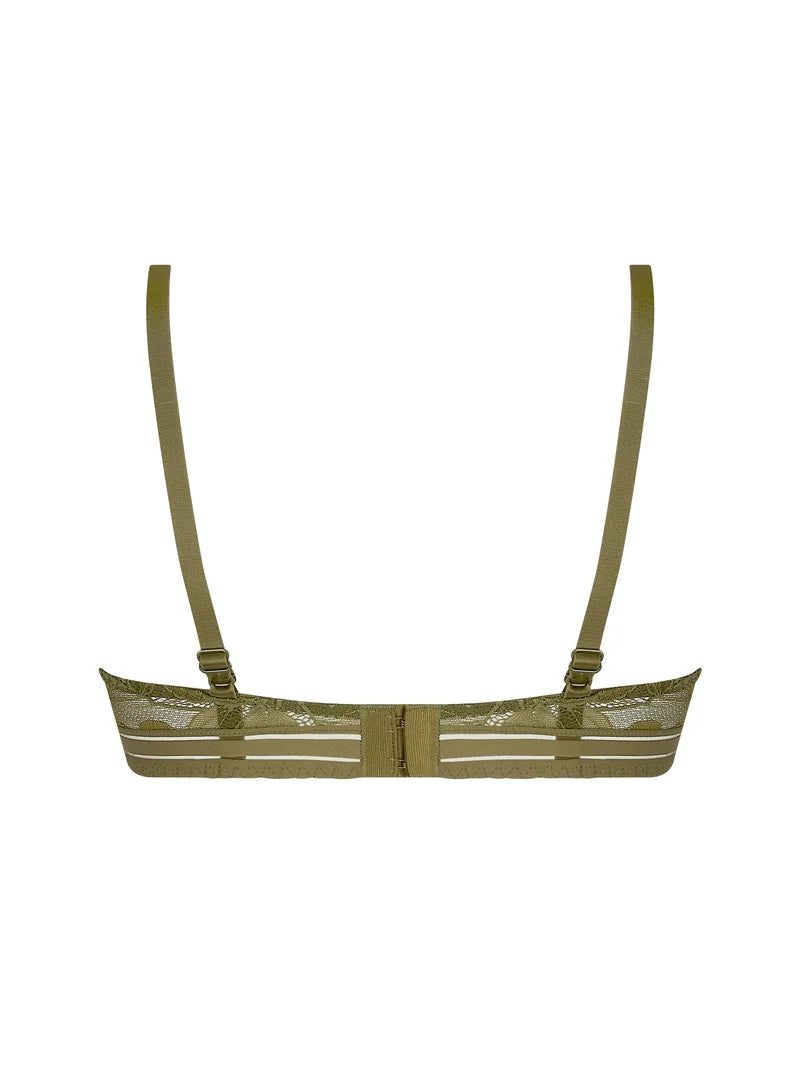 Antigel by Lise Charmel - Dentelle Rebelle Wireless Triangle Bra Vert Mousse