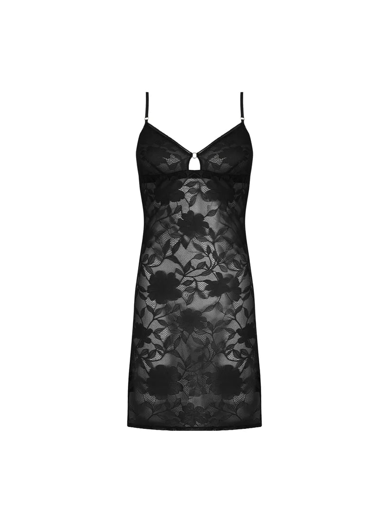 Antigel By Lise Charmel - Dentelle Rebelle Sexy Nighty Noir