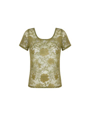 Antigel by Lise Charmel - Dentelle Rebelle Top Vert Mousse