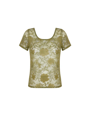 Antigel by Lise Charmel - Dentelle Rebelle Top Vert Mousse