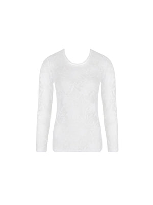 Antigel by Lise Charmel - Dentelle Rebelle Long Sleeved Top Blanc