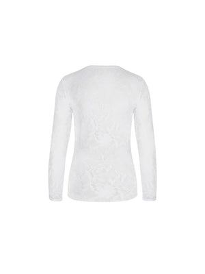 Antigel by Lise Charmel - Dentelle Rebelle Long Sleeved Top Blanc