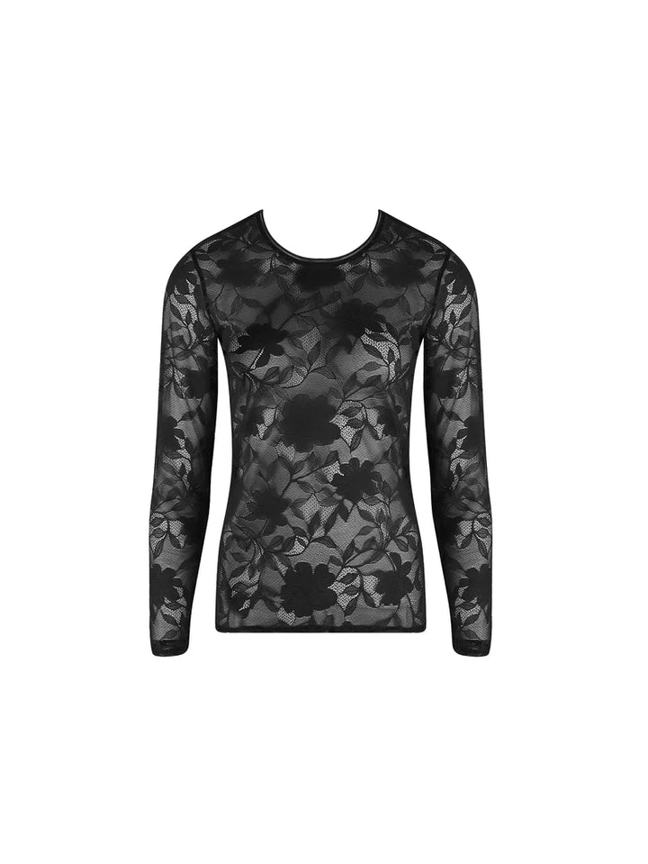 Antigel By Lise Charmel - Dentelle Rebelle Long Sleeved Top Noir