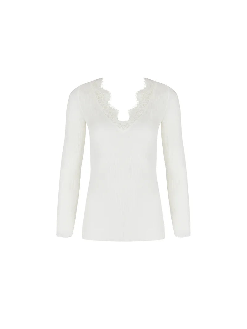 Lise Charmel - Plaisir Caresse Long Sleeved Top Ecru Nacre