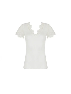 Lise Charmel - Plaisir Caresse Short Sleeved Top Ecru Nacre