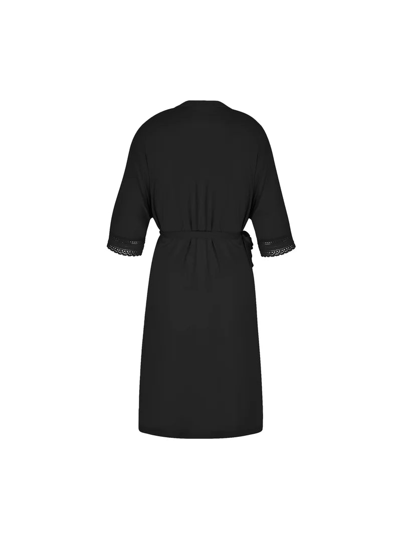 Antigel by Lise Charmel - Simply Graphic Mid-Length Negligee Gown Noir