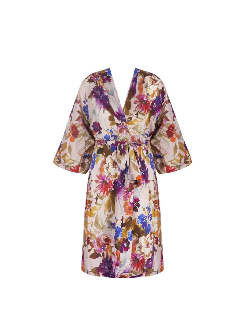 Lise Charmel - L'hiver En Fete Mid-Length Negligee Gown Roses D'hiver