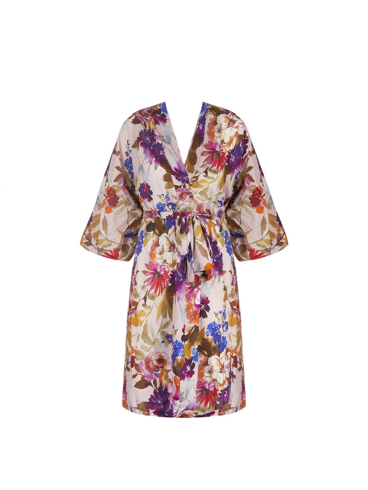 Lise Charmel - L'hiver En Fete Mid-Length Negligee Gown Roses D'hiver