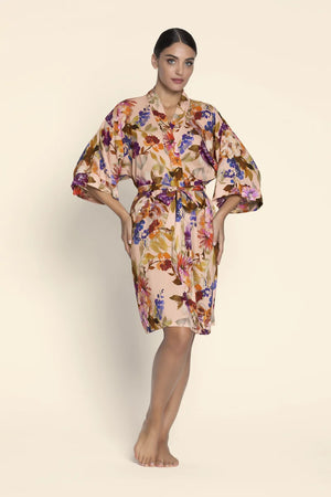 Lise Charmel - L'hiver En Fete Mid-Length Negligee Gown Roses D'hiver