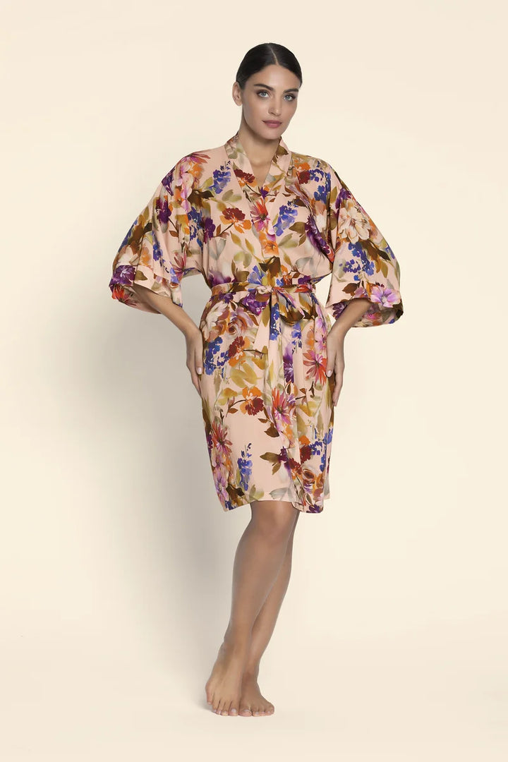 Lise Charmel - L'hiver En Fete Mid-Length Negligee Gown Roses D'hiver