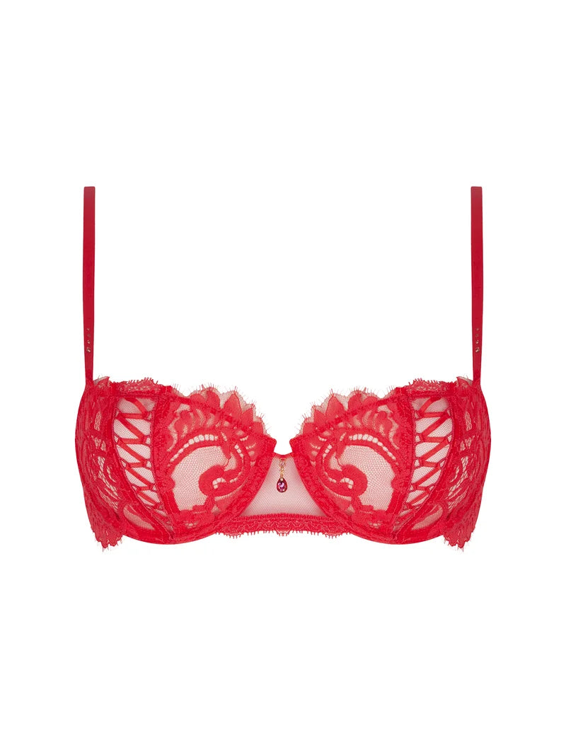 Lise Charmel - Desirs De Venise Vertical Seam Half Cup Bra Grenat Venise