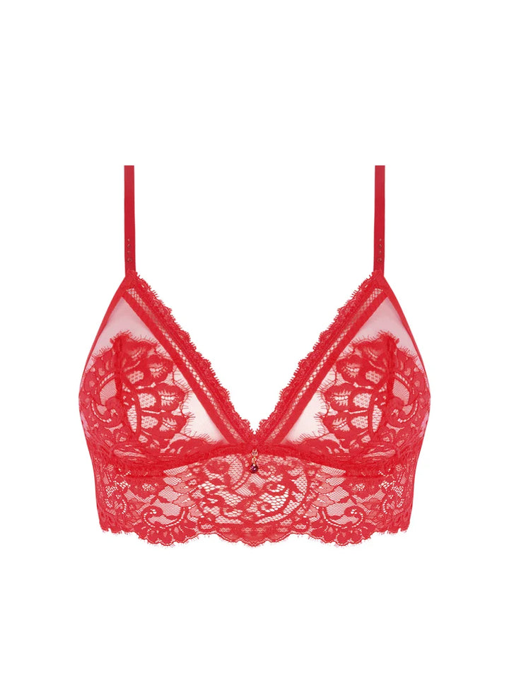 Lise Charmel - Desirs De Venise Wireless Triangle Bra Grenat Venise