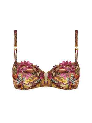 Lise Charmel - Danse Des Fleurs Half Cup Bra Fushia Vert