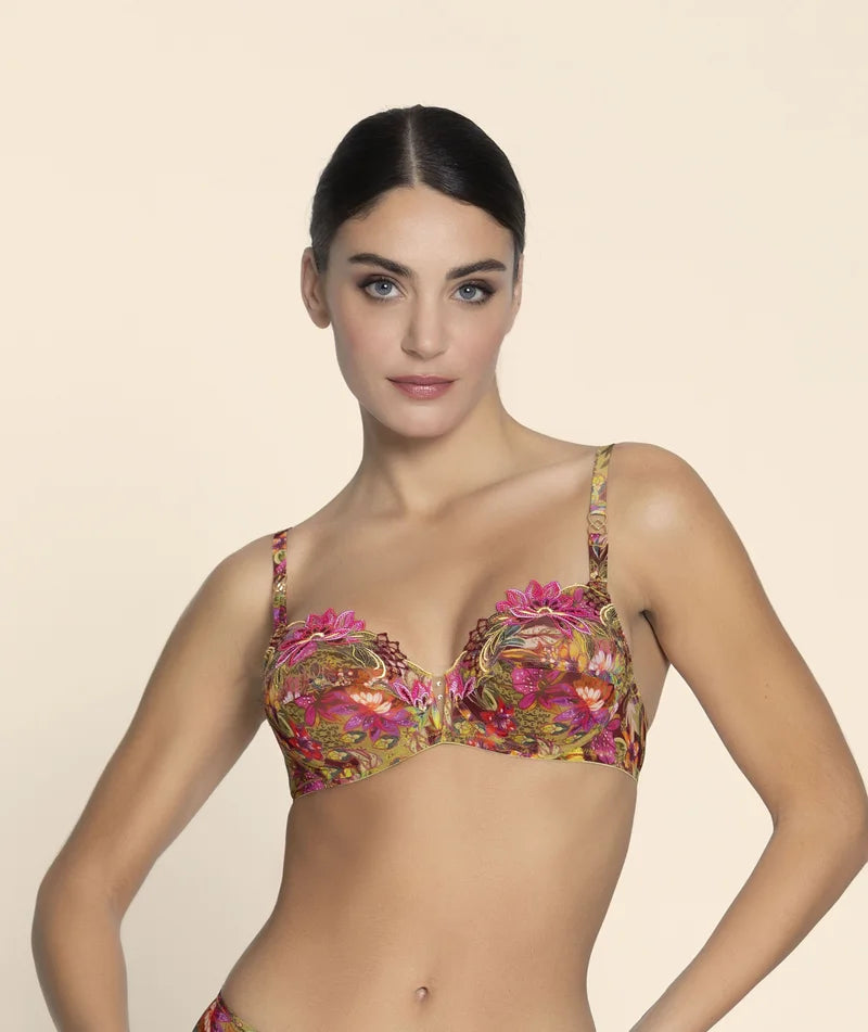 Lise Charmel - Danse Des Fleurs Full Cup Bra Fushia Vert