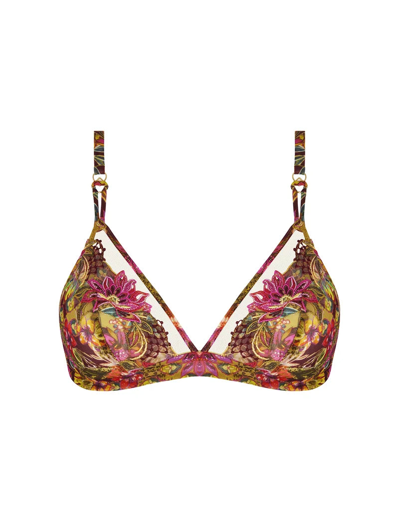Lise Charmel - Danse Des Fleurs Wireless Triangle Bra Fushia Vert