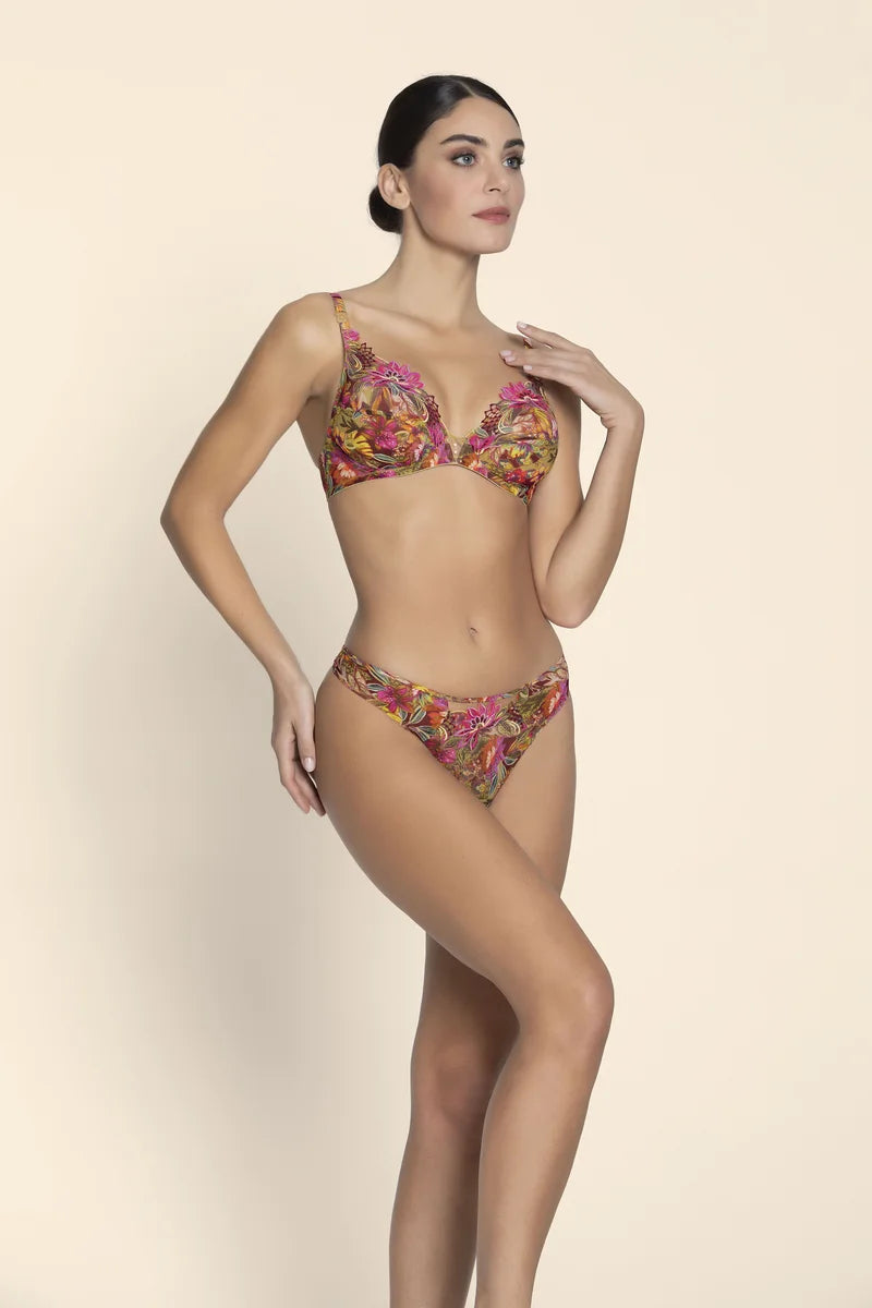 Lise Charmel - Danse Des Fleurs Thong Fushia Vert