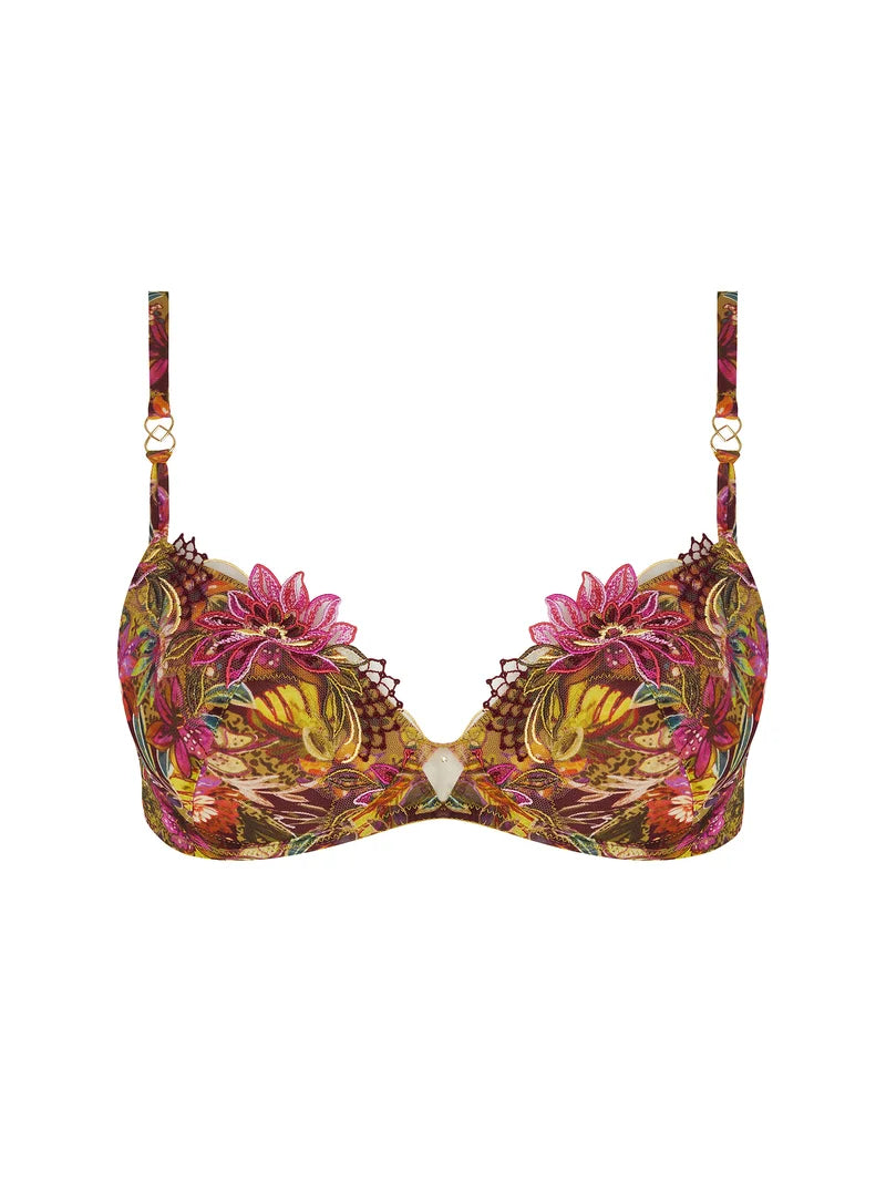 Lise Charmel - Danse Des Fleurs Padded Contour Bra Fushia Vert