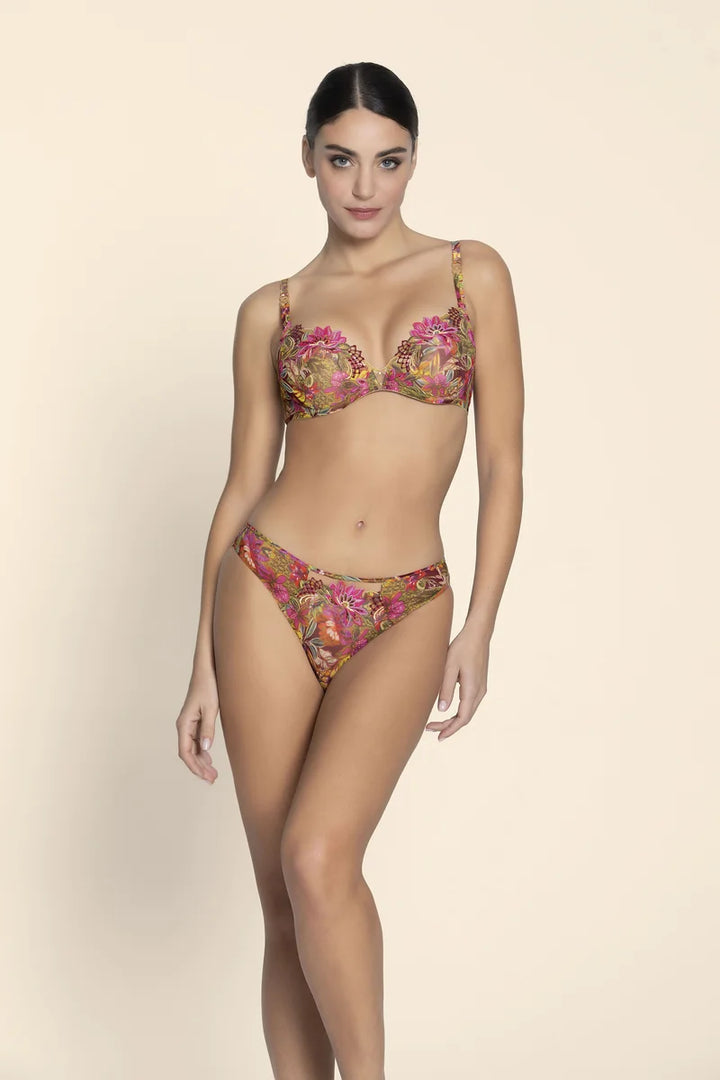 Lise Charmel - Danse Des Fleurs Padded Contour Bra Fushia Vert