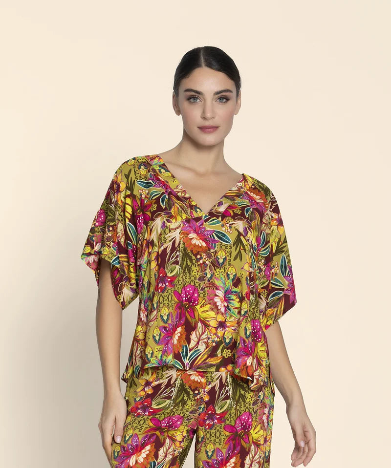 Lise Charmel - Danse Des Fleurs Tunic Fushia Vert