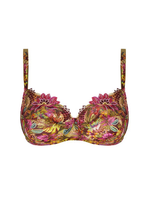 Lise Charmel - Danse Des Fleurs Covering Half Cup Bra Fushia Vert