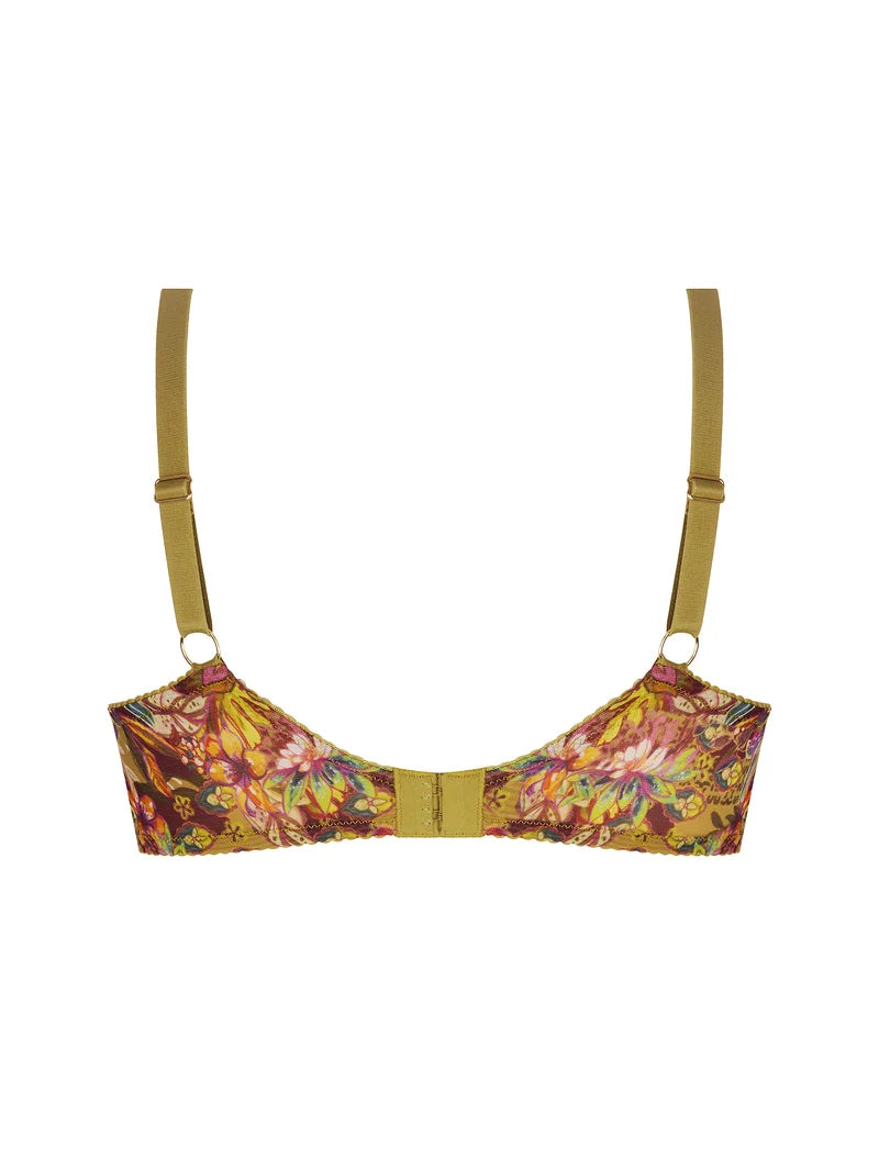 Lise Charmel - Danse Des Fleurs Covering Half Cup Bra Fushia Vert