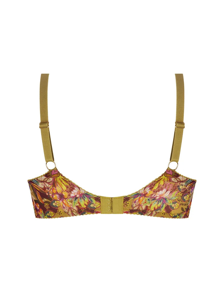 Lise Charmel - Danse Des Fleurs Covering Half Cup Bra Fushia Vert