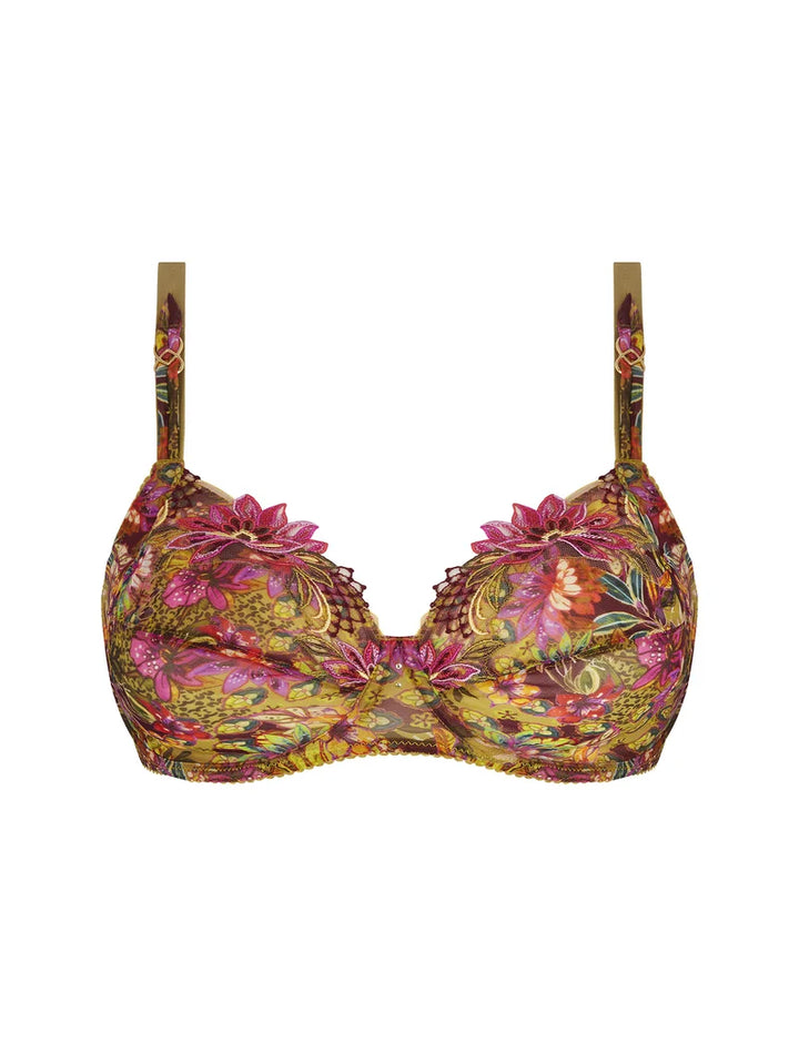 Lise Charmel - Danse Des Fleurs 3 Parts Full Cup Bra Fushia Vert