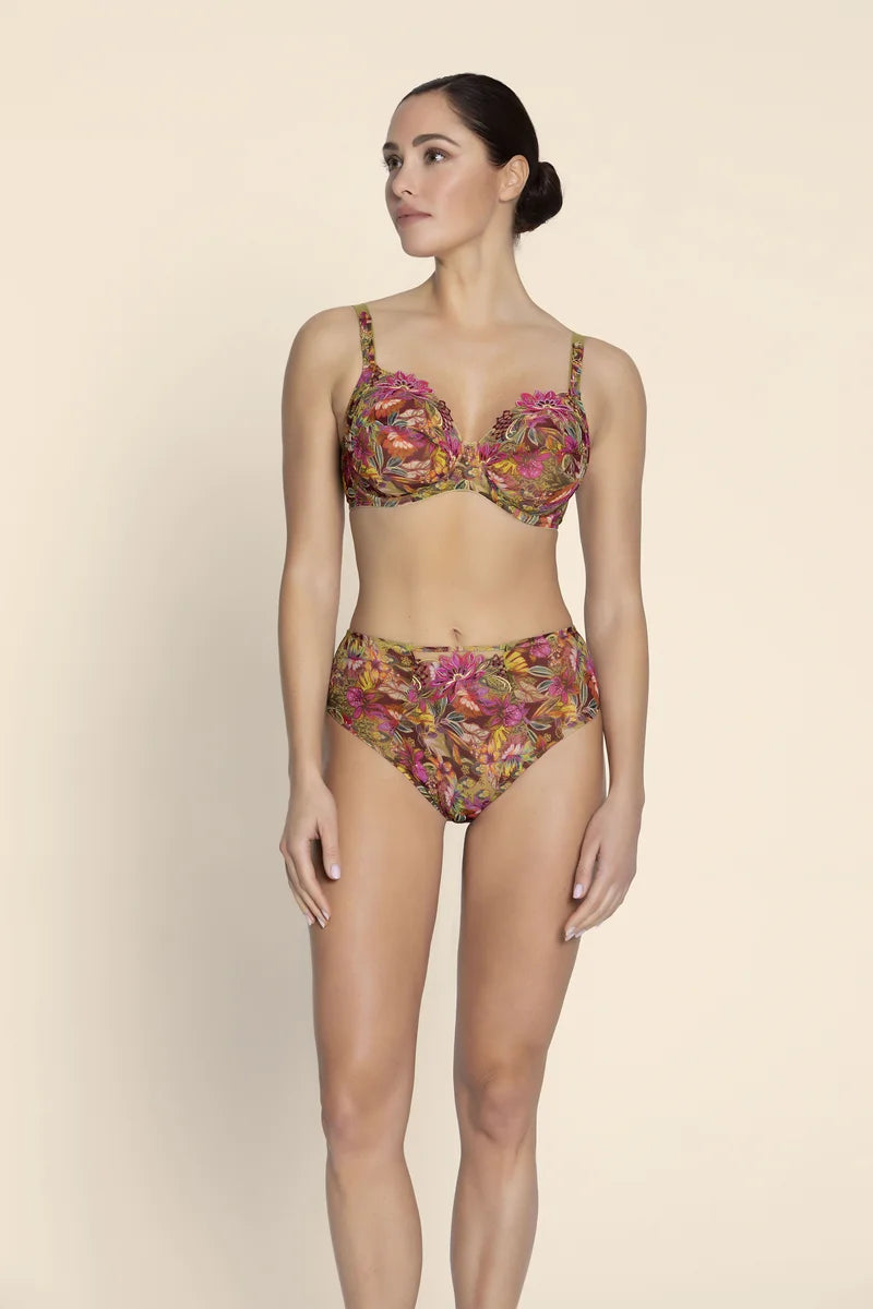 Lise Charmel - Danse Des Fleurs 3 Parts Full Cup Bra Fushia Vert
