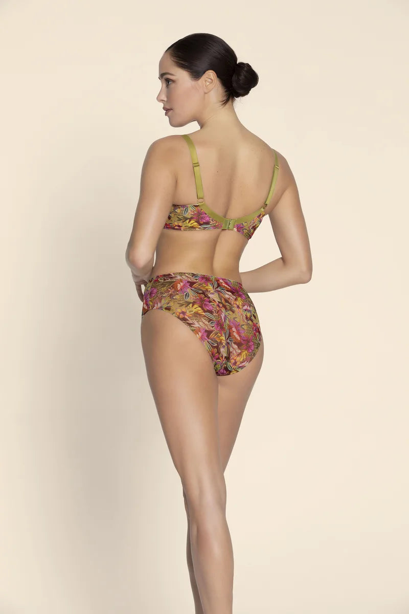 Lise Charmel - Danse Des Fleurs 3 Parts Full Cup Bra Fushia Vert